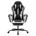 Ergonomic Gaming Chair with Footrest and Lumbar Support